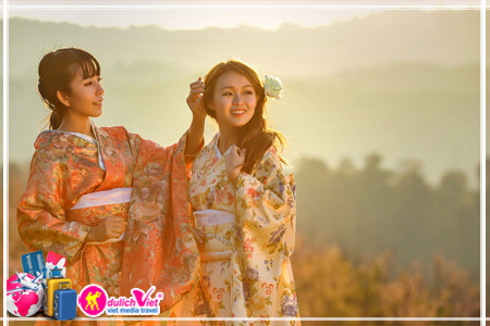 Du Lịch Nhật Bản Free & Easy giá tốt trải nghiệm trang phục Kimono